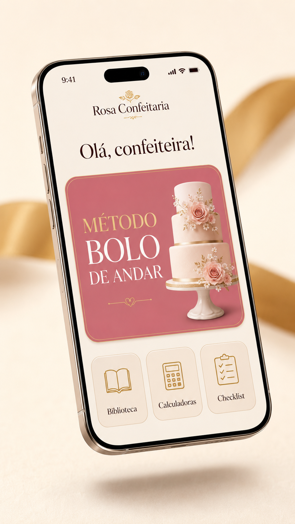 Prévia do app Rosa Confeitaria